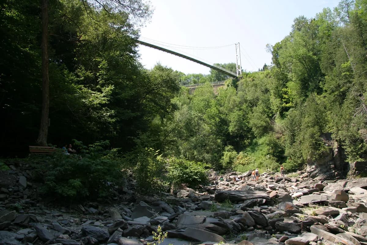 Coaticook Gorge Park and Suspension Bridge